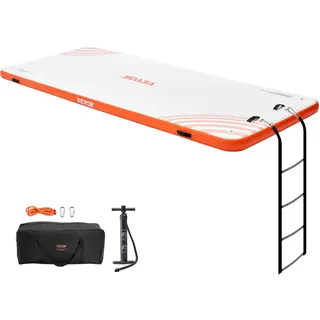 Vevor Aufblasbares Schwimmdock weiß 4,57 x 1,82 m