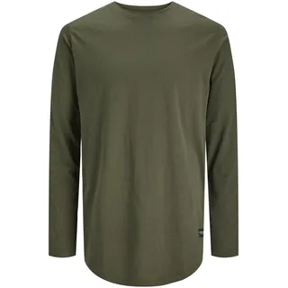 JACK & JONES Herren Jjenoa T-Shirt O-Neck Noos Langarmshirt, Forest Night, M EU