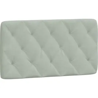 SYFAXTM Kopfteilkissen Hellgrau 100 cm Samt - Grau, Hellgrau