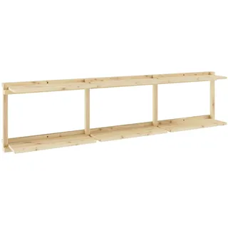 Karup Design Wandregal »Groove Shelving Wide, Wandregal, Aufbewahrung, Deko, Platzsparend«, (B/T/H ca: 192x25,5x47,5cm), inkl. 6 Abnehmbare Regalböden aus FSC®-zertifiziertem Massivholz, beige