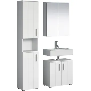 trendteam Wons 3-tlg. Weiß Hochglanz