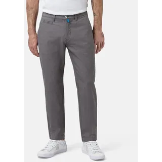 Chinohose PIERRE CARDIN "Lyon tapered", Herren, Gr. 32, Länge 30, grau (poppy seed), Web, Obermaterial: 96% Baumwolle, 4% Elasthan, lang, Hosen Chinohose