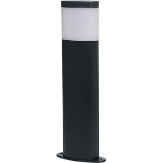 LEDVANCE ENDURA HYBRID DALLAS Außenleuchte, Hybridleuchte, 4W, 300lm, warmweiße Lichtfarbe, 3.000K Farbtemperatur, dunkelgrau, Edelstahl, IP44 & IP67 Schutzklasse, Solar- & Stromnetzbetrieb - Schwarz