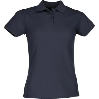 LADIES 65/35 POLO | Damen Poloshirt – Pflegeleichter Feminine Fit, Recyceltes Polyester & Baumwolle, Zweiknopfleiste, Bis 60°C Waschbar - Dunkelblau