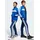 Seasonal Essentials TIBERIO 3 Stripes Tricot TRACKSUIT Blue/White/Glow Blue 11-12 Years