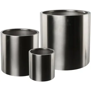 creativ home Übertopf 40 Ø 40 cm Silber