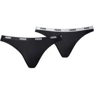 Puma Damen, Puma Iconic Women's (2 Pack) Bikini Style Underwear, Black, M, EU