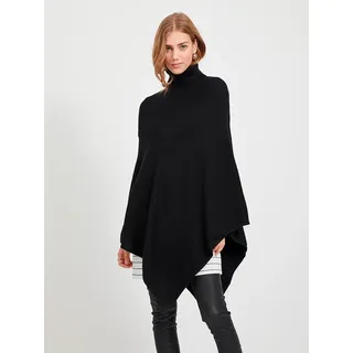 Vila Ril Poncho Schwarz Damen Schwarz One Size - Schwarz