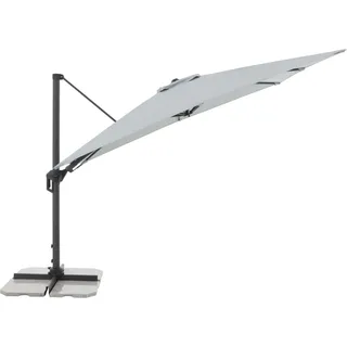 Doppler Ampelschirm 310 cmx 210 cm Hellgrau mit Kurbelmechanik