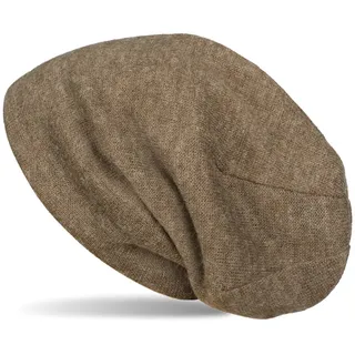 Stylebreaker Feinstrick Beanie Meliert Braun