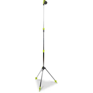 Kinzo Verstellbare Gartendusche grün/silber ⌀56 x 160/220 cm