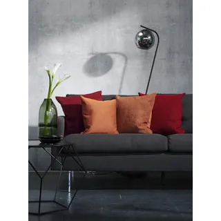 Dekokissen APELT "Denver" Gr. 2, rot (rot, unifarben), B:70cm L:70cm, Polyester, Dekokissen_Sitzkissen_Kissenhüllen, Dekokissen, Kissenhülle ohne Füllung, 1 Stück