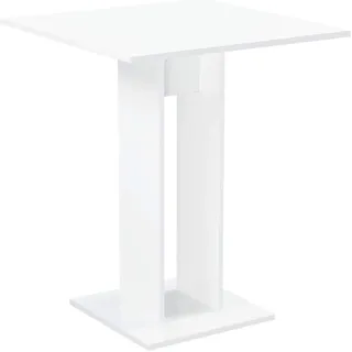 [en.casa] Küchentisch 65 x 78 x 65 cm hochglanz weiß