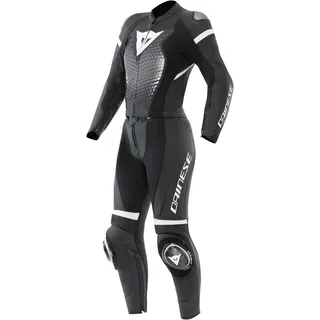 Motorrad Lederkombi 46=40 Damen - Dainese Fulminea - schwarz-weiß