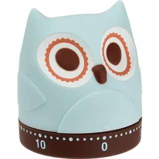 TFA EULE Küchen-Timer mechanisch 61 x 61 x 71 mm Hellblau-braun