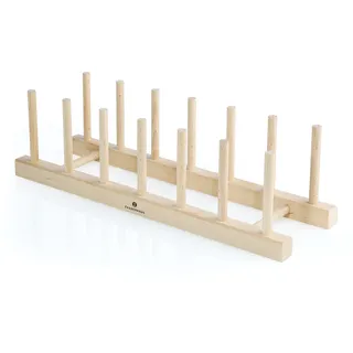 Zassenhaus Holzständer für Küchenbretter, 37 x 11,5 x 11 cm - Beige