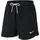 Phoenix Fleece Damen-Shorts mit hohem Bund Schwarz M