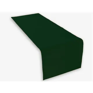 Lemos Home Hochwertiger Tischläufer aus Baumwolle. Tischtuch, Tischdecke. Große Auswahl an Farben. (Dunkelgrün)