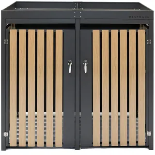 Westmann Mülltonnenbox 134 x 84 x 125 cm anthrazit