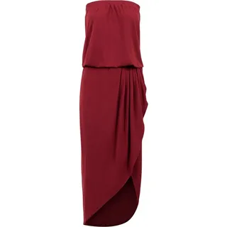 URBAN CLASSICS Vicoe Bandeau Kleid Bordeaux XL