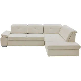 Beldomo Premium Ecksofa , Weiß , Leder , Echtleder , Rindleder , Ottomane rechts, Eckteil, L-Form , 312x260 cm , Goldenes M , erweiterbar, Typenauswahl, Bettkasten erhältlich, Fußauswahl, Lederauswahl, Stoffauswahl, planbar, Relaxfunktion, Sitzqualitäten, seitenverkehrt erhältlich, Bettfunktion erhältlich, Hocker erhältlich, Rückenfutter, individuell planbar , Wohnzimmer, Sofas & Couches, Wohnlandschaften, Ecksofas