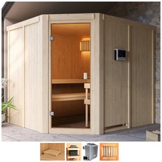 Bild von Sauna »Henrika«, 9-kW-Ofen mit ext. Steuerung, beige