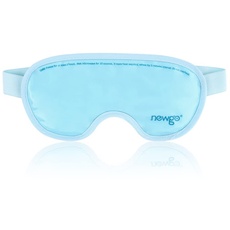 NEWGO Ton-Augenmaske zur Heißkältetherapie mit Plüschrücken für Kopfschmerzen, Migräne, Stressabbau, Blau