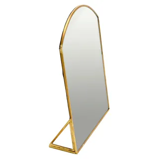 Standspiegel mit Metallrahmen und Messing-Finish - Gold