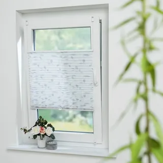 GARESA »Blätter« Lichtschutz ohne Bohren verspannt einfache Montage, bedruckt, blickdicht,