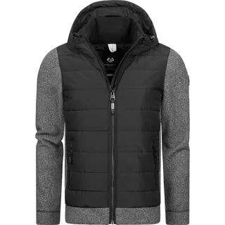 Steppjacke RAGWEAR "Steppjacke Doryan Mel", Herren, Gr. XL, schwarz, Obermaterial: 100% Polyester PES.  Obermaterial: 100% Polyester PES. Futter: 100% Polyester PES. 100% Polyester PES., gerade hüftbedeckend, hoch geschlossener Ausschnitt, Ärmel ohne Ärmelschlitz extrabreites Bündchen, Jacken Steppjacke, Coole Herren Outdoorjacke mit weichen Ärmeln