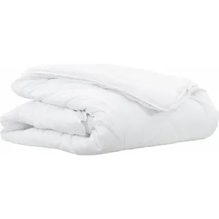vidaXL 2-in-1 Bettdecke 200 x 155 x 10 cm Winter Polyester Weiß - Weiß