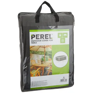 Perel Schutzhülle für Gartentische 185 x 105 x 75 cm Grau
