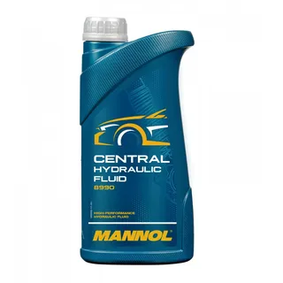 Mannol 8990 Servolenkungsöl synthetisch, Zentralhydrauliköl, 1L | Synthetisches Hydrauliköl für zentrale Hydrauliksysteme, erfüllt VW, BMW, MAN, Volvo, GM, temperaturbeständig ganzjährig