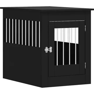 vidaXL Vogelkäfig Möbelstil 55 x 80 x 68 cm schwarz