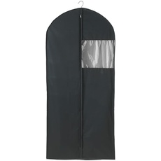 WENKO Kleidersack Deep Black Jumbo XXL - Kleiderhülle, Polyethylen-Vinylacetat, 60 x 135 x 12 cm, Schwarz