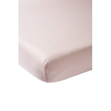 Meyco Baby Spannbettlaken Kinderbett - Uni Light Pink - 60x120cm - Einzelpackung