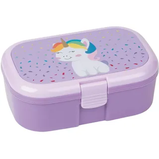 Lutz Mauder Brotdose Kinder mit Fächern, Einhorn Lunchbox Kinder, Brotbox, Snackbox, Vesperbox, Kindergarten, Schule, KITA, Vorschule, Reise, Picknick