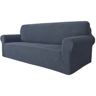 GRIFEMA High Stretch Sofabezug 3 Sitzer Sofaüberwurf Jacquard Elastische Sofahusse für Wohnzimmer Protector für Hunde Haustiere, Grau