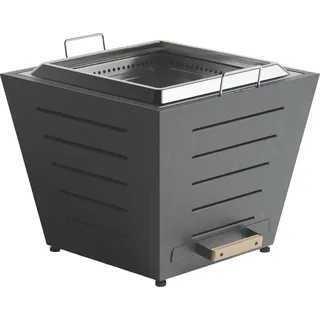 Grill-Welten Rauchfreie Feuerschale aus Edelstahl – Ash