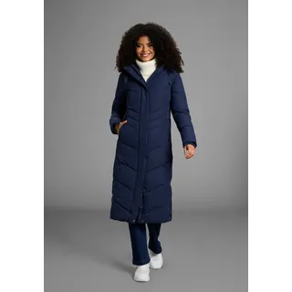 KangaROOS Steppmantel Langer Wintermantel mit seitlichen Knöpfen und Kapuze