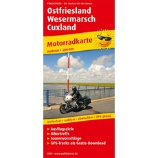 Motorradkarte Ostfriesland - Wesermarsch - Cuxland