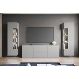 OTTO home INOSIGN Wohnwand »KENIA« Komplett-Set, 3 Stk. tlg., grau