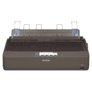 Epson LX-1350, 357 Zeichen pro Sekunde, 240 x 144 DPI, 312 Zeichen pro Sekunde, 10,12 Zeichen pro Zoll, 5 Kopien, Code 128 (A/B/C), Code 39, EAN13, EAN8, Interleaved 2/5, POSTNET, UPC-A, UPC-E - Schwarz, Grau