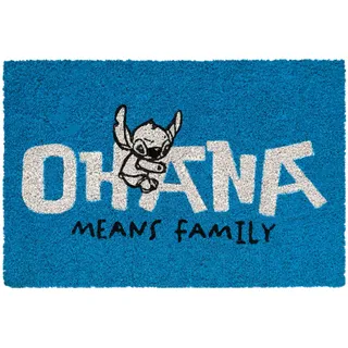 Grupo Erik Kokosmatte Fußmatte Disney Stitch - Schmutzfangmatte 40x60 cm - Fussmatte Lustig - Türmatte Innen Disney Lilo Uns Stitch Geschenke