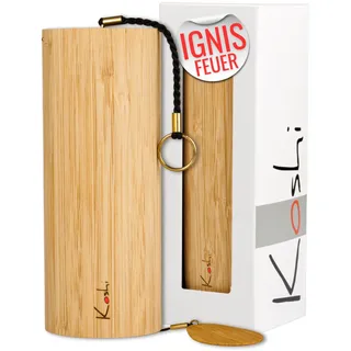 Koshi Klangspiel Feuer- IGNIS Windspiel - Wind Chime Bambus - Für Yoga Meditation Garten