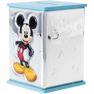 Valenti & Co. Valenti & Co – Disney Baby – Mickey – Spardose für Kinder, Silber, bunt, Geschenkidee für Kinder