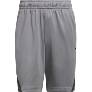 adidas Legends 3-Stripes Basketball Shorts, grey three-black L 9"