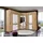 Drehtürenschrank Click 135 x 199 x 58 cm Weiß/Braun