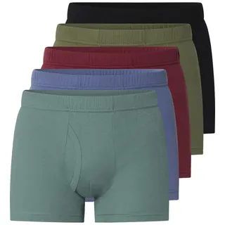 Retro Pants JAN VANDERSTORM "5er Pack Retropants GARDAR", Herren, Gr. 7XL, schwarz (schwarz rot oliv), Obermaterial: 100% Baumwolle CO., Unterhosen Retro Pants