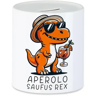 Hey!Print Aperolo Saufus Rex Spardose Lustig Dino Aperol JGA Mädelsabend